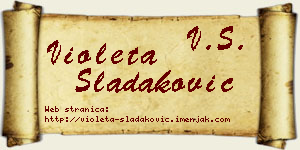 Violeta Sladaković vizit kartica